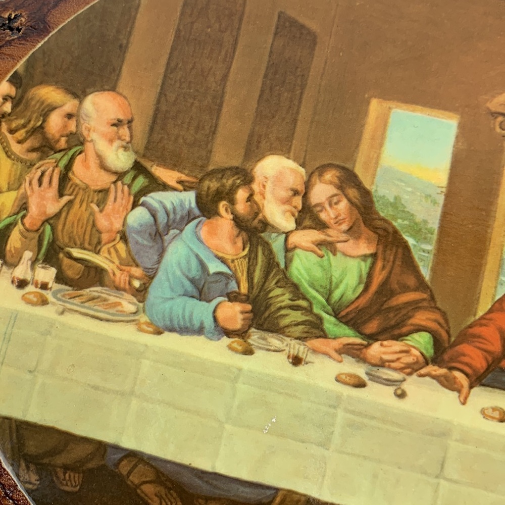 Last supper real wood wall art - Picture 5 of 11
